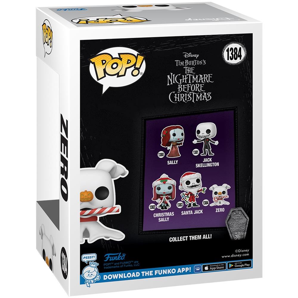 Pop! Disney: The Nightmare Before Christmas 30th Anniversary - Zero (with Candy Cane) - Foto 2
