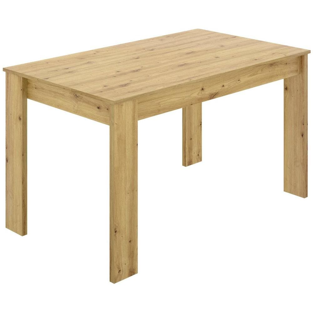 Tavolo Fisso Censo, Tavolo Da Pranzo Multiuso, Tavolo Rettangolare Da Cucina O Sala Da Pranzo, 139x81h77 Cm, Rovere Nodi - Foto 2