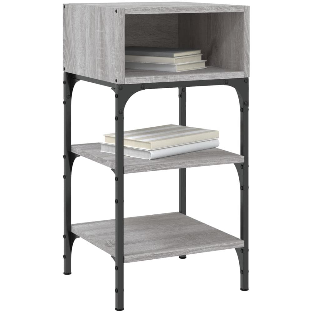 Comodini 2 Pz Grigio Sonoma 35x34,5x70 Cm In Legno Multistrato - Foto 3