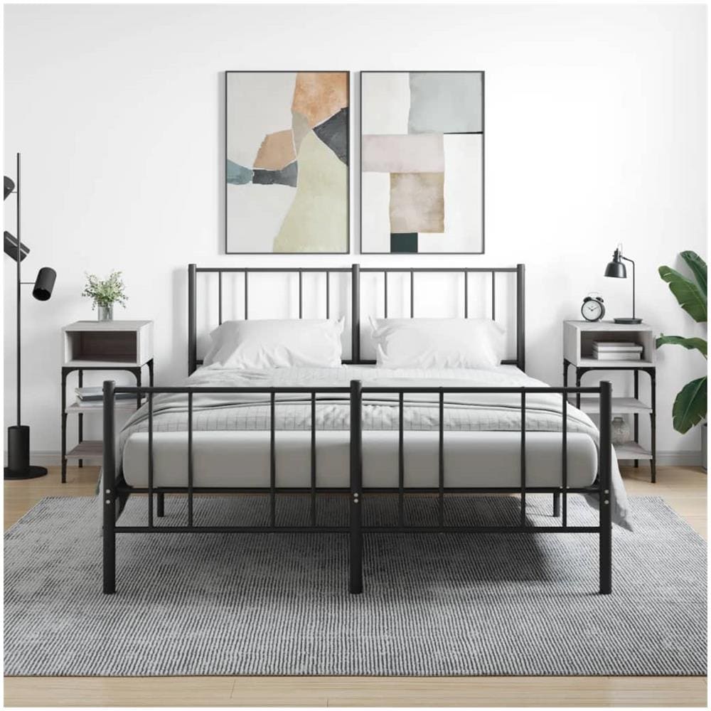 Comodini 2 Pz Grigio Sonoma 35x34,5x70 Cm In Legno Multistrato - Foto 1