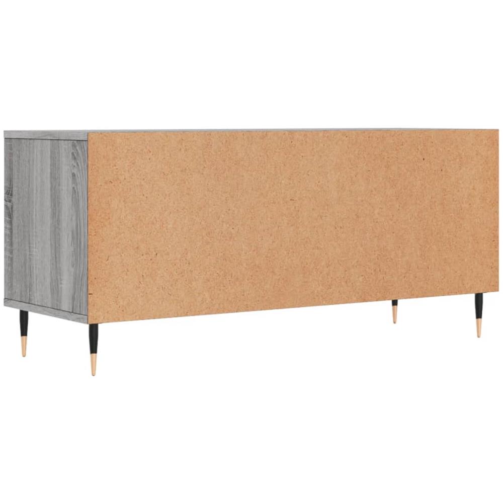 Mobile Porta Tv Grigio Sonoma 100x34,5x44,5cm Legno Multistrato - Foto 7