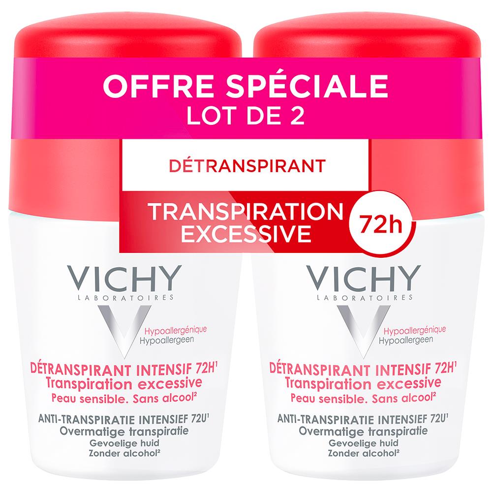Traspirante Intensivo Efficace 72h 2x50ml Deodorante Roll-on Pelle Sensibile - Foto 1
