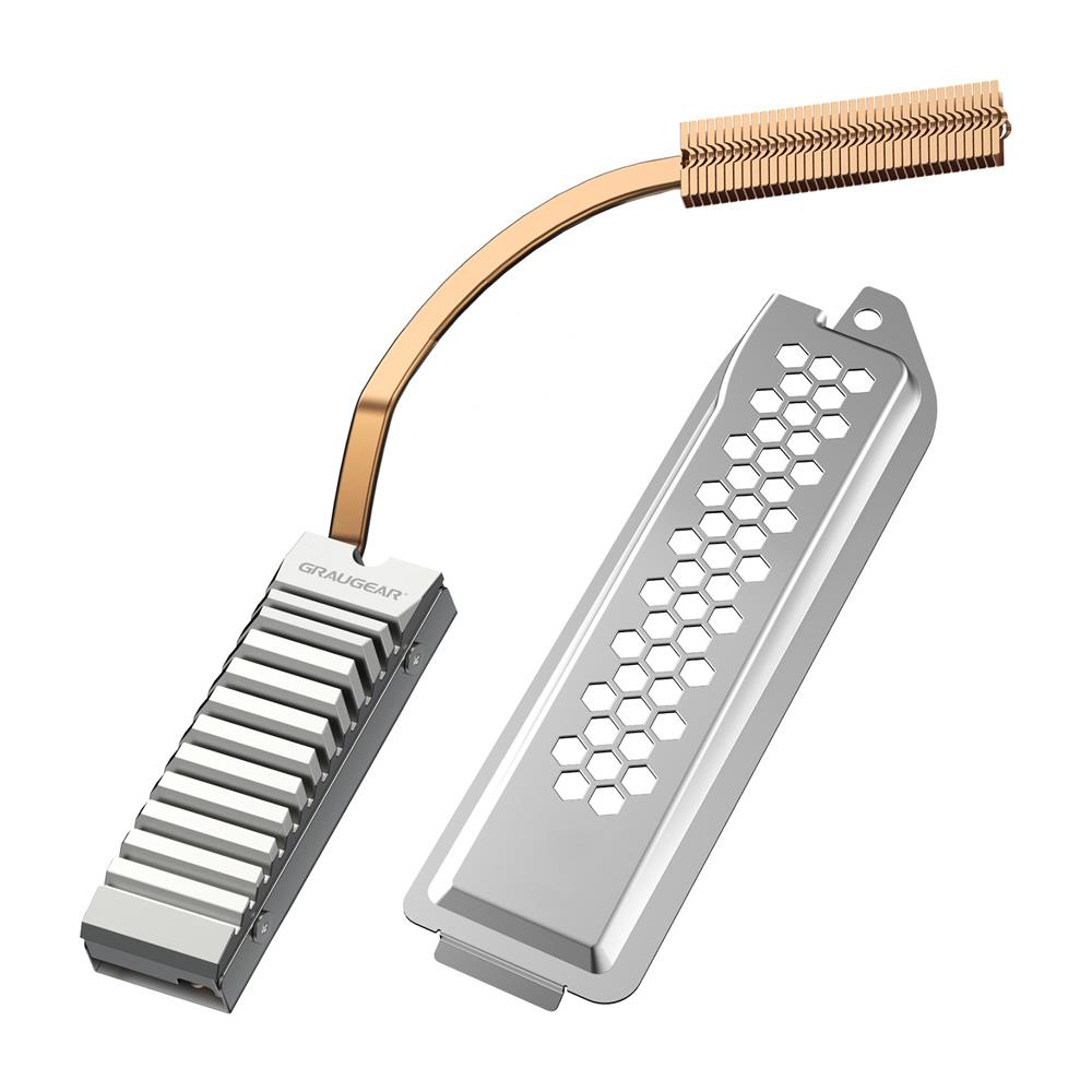 G-PS5HS01-COV sistema di raffreddamento per computer Unità allo stato solido Dissipatore di calore /Radiatore Rame, Argento - Foto 1