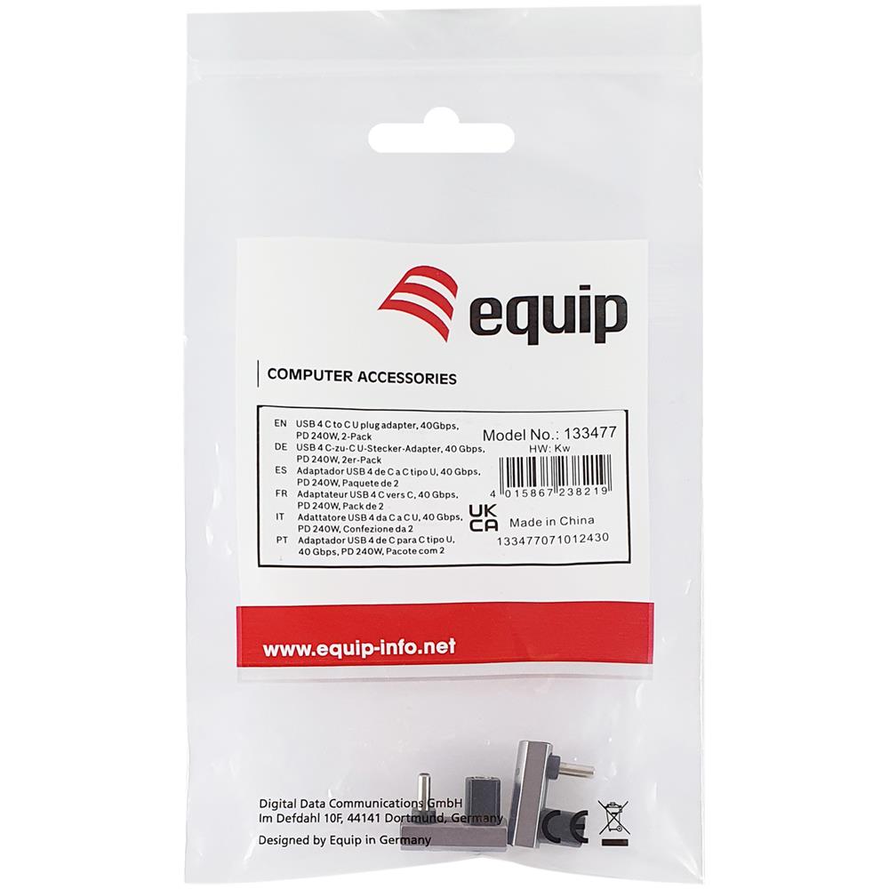 133477 Adattatore Per Inversione Del Genere Dei Cavi USB C Nero, Grigio - Foto 5