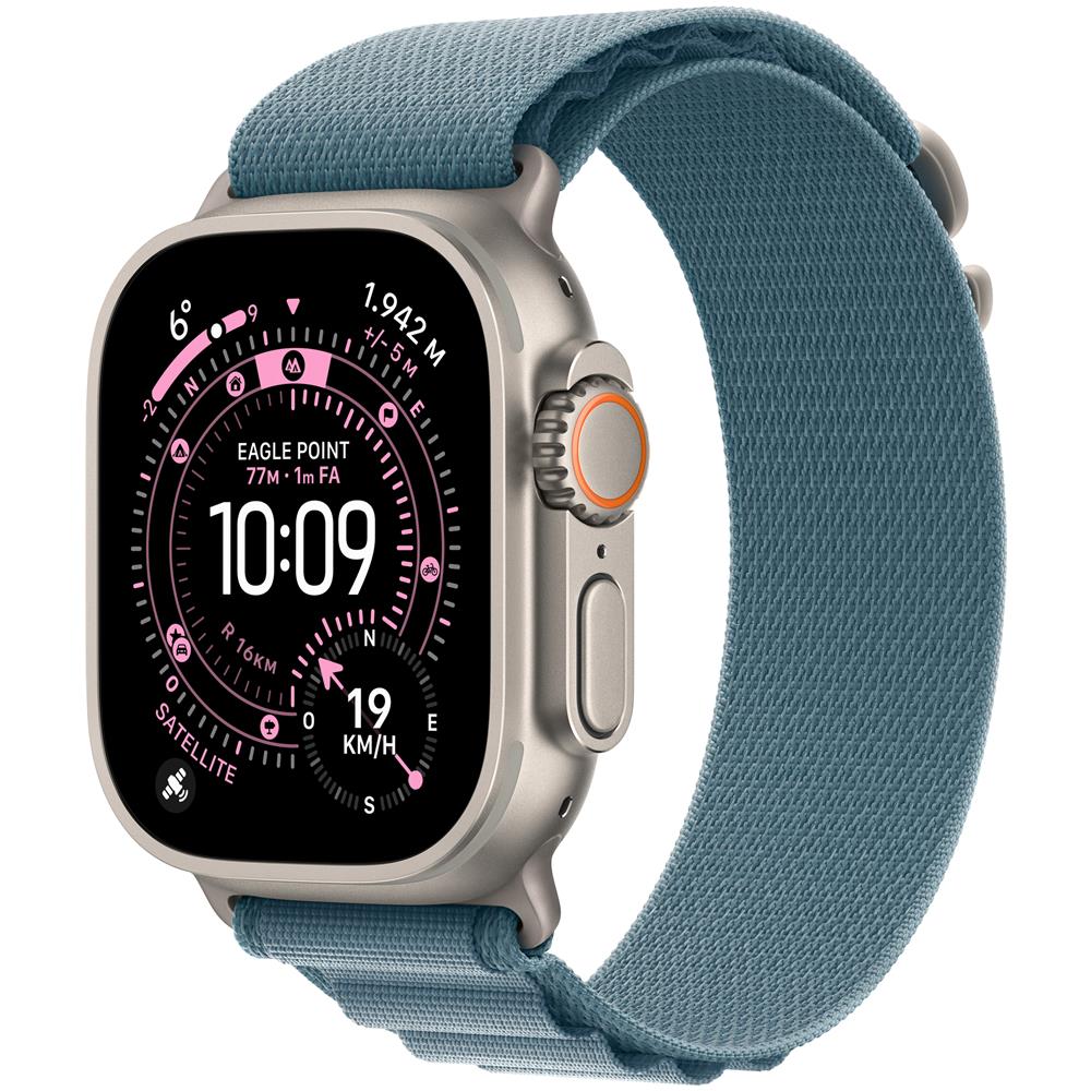 Watch Ultra 3 GPS + Cellular 49mm Cassa Titanio con Alpine Loop Blu Chiaro - Large - Foto 1