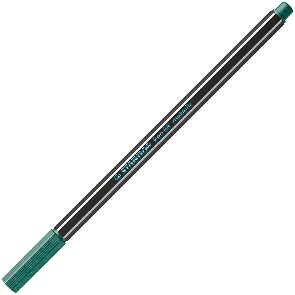 Pen 68 metallic - Pennarello Premium Metallizzato - Confezione da 10 - Verde Metallizzato - Foto 2