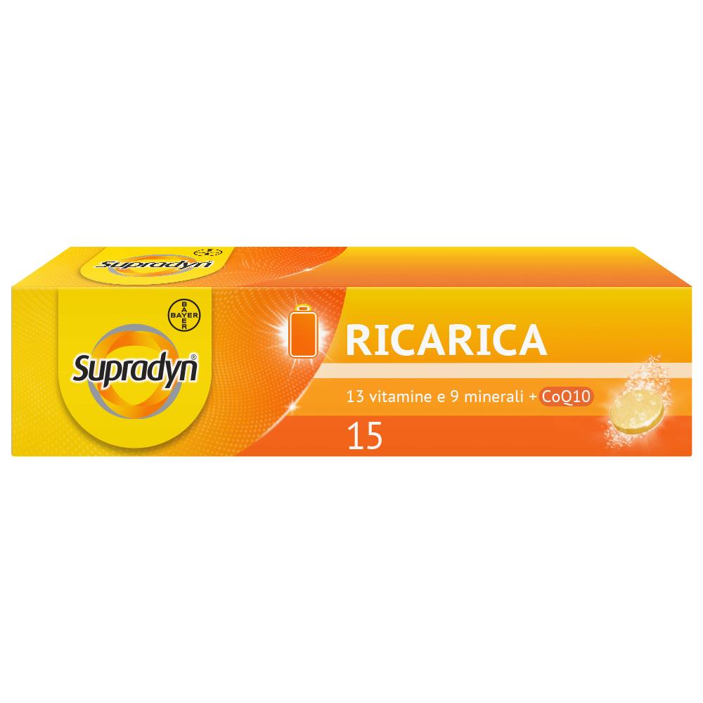Supradyn Ricarica Integratore Multivitaminico Completo Vitamine e Minerali, 15 Compresse Effervescenti - Foto 1