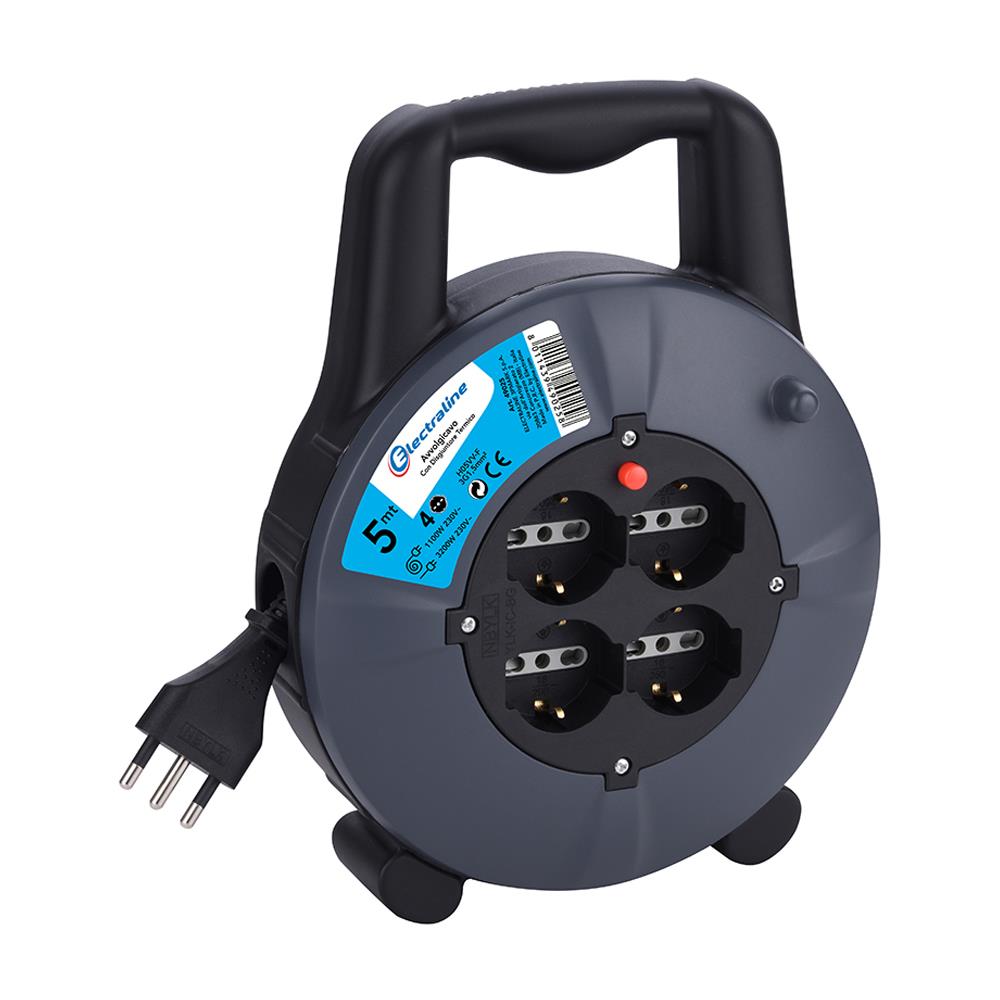 Avvolgicavo Con Disgiuntore 3x1,5 5 Mt - Foto 2