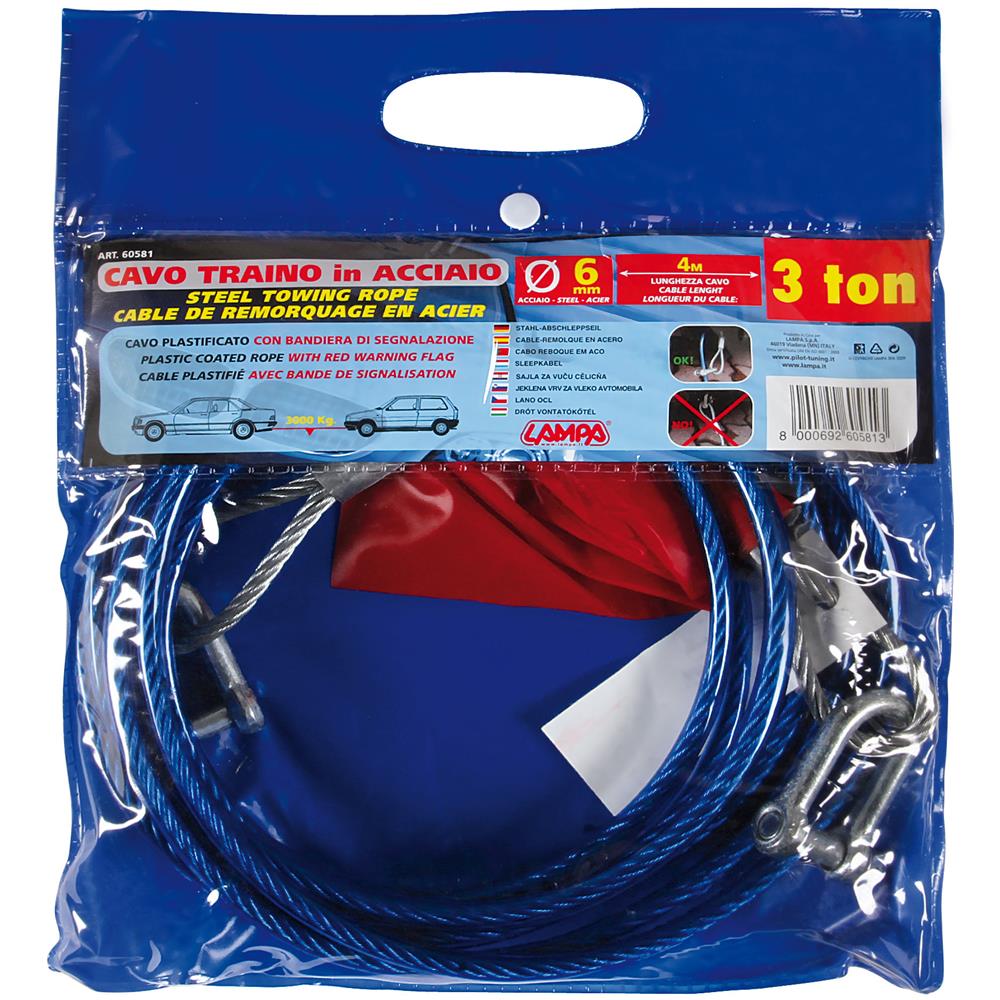 Cavo Traino Acciaio Kg. 3000 - Foto 6