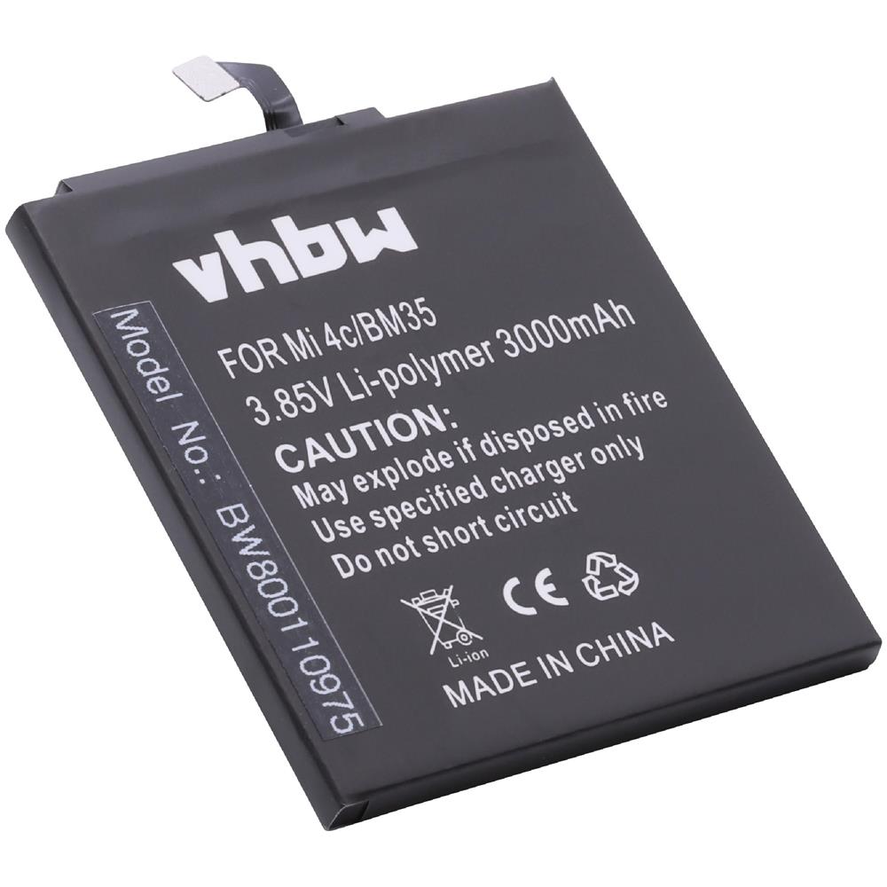 Li-polymer Batteria 3000mah (3.85v) Per Cellulari E Smartphone Xiaomi Mi 4c, 4c Dual Sim Sostituisce Bm35. - Foto 2
