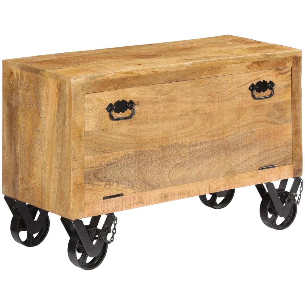 Scarpiera 86x35x55 Cm In Legno Massello Di Mango - Foto 1