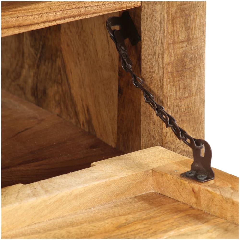 Scarpiera 86x35x55 Cm In Legno Massello Di Mango - Foto 8