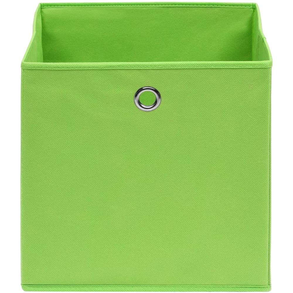 Scatole Portaoggetti 4pz Verdi 32x32x32 cm Tessuto - Foto 8