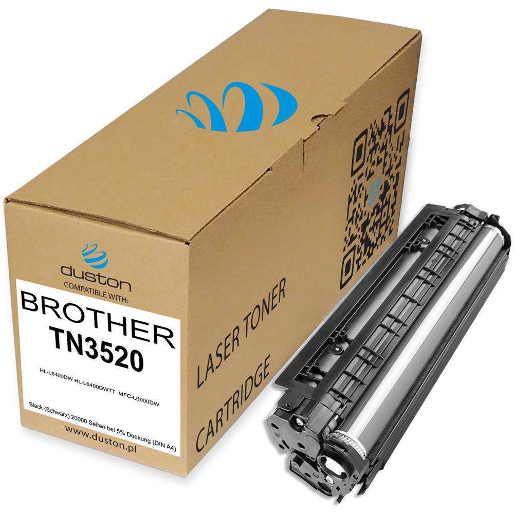 TONER - 2x Tn3520, Tn-3520 Negro Compatible Con Brother †hl-l6400dw Hl-l6400dwtt Mfc-l6900dw - Foto 2