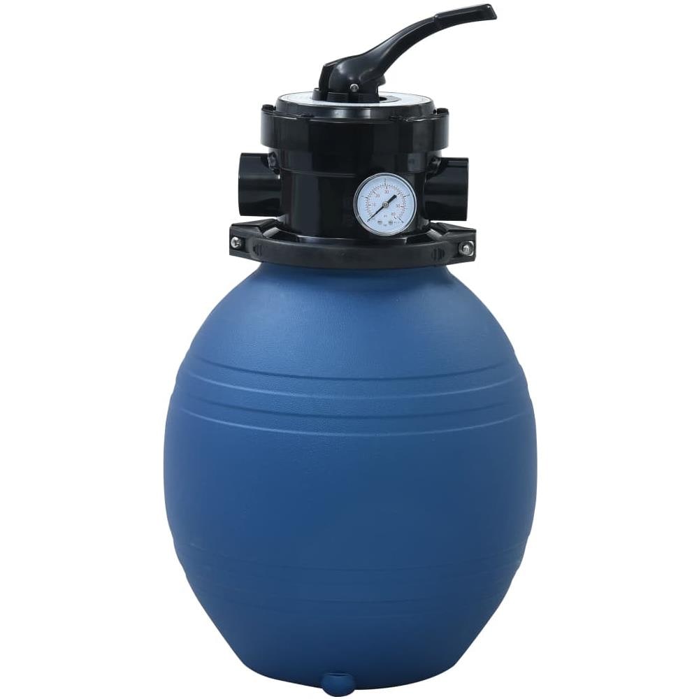 Filtro a Sabbia per Piscine Valvola a 4 Posizioni Blu 300 mm - Foto 1