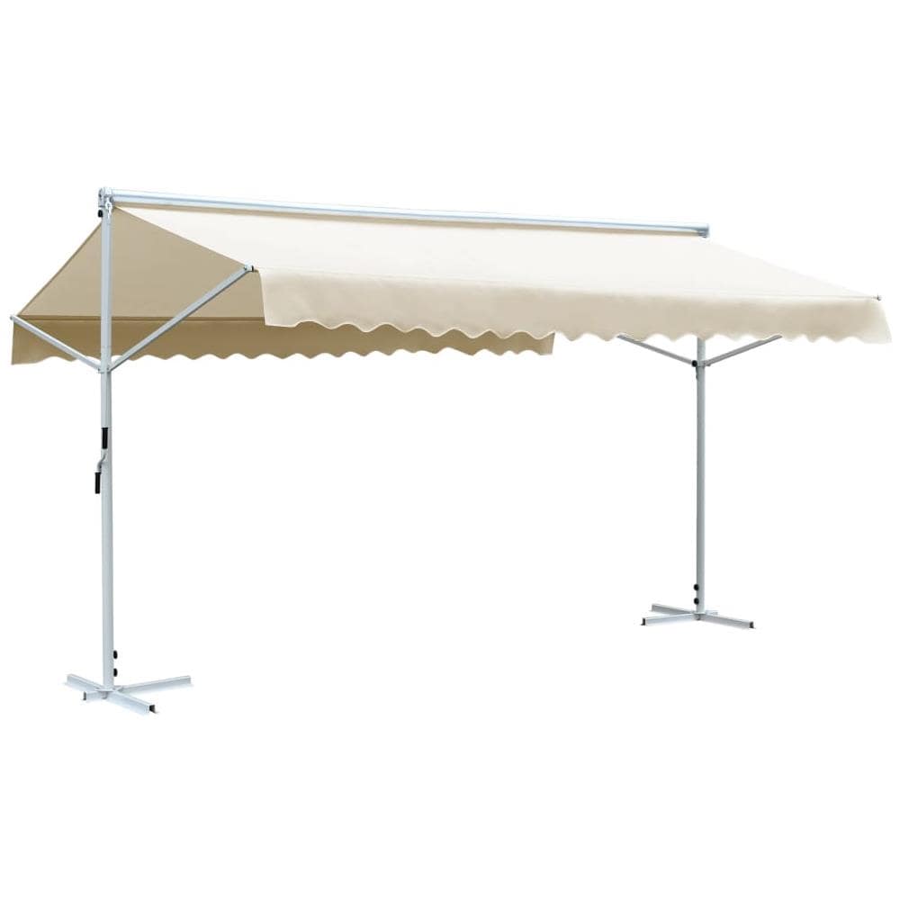 Tenda Parasole con Piedistallo 600x300 cm Crema - Foto 1