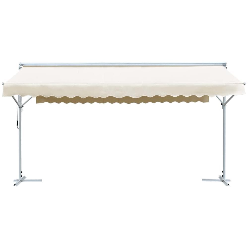 Tenda Parasole con Piedistallo 600x300 cm Crema - Foto 2
