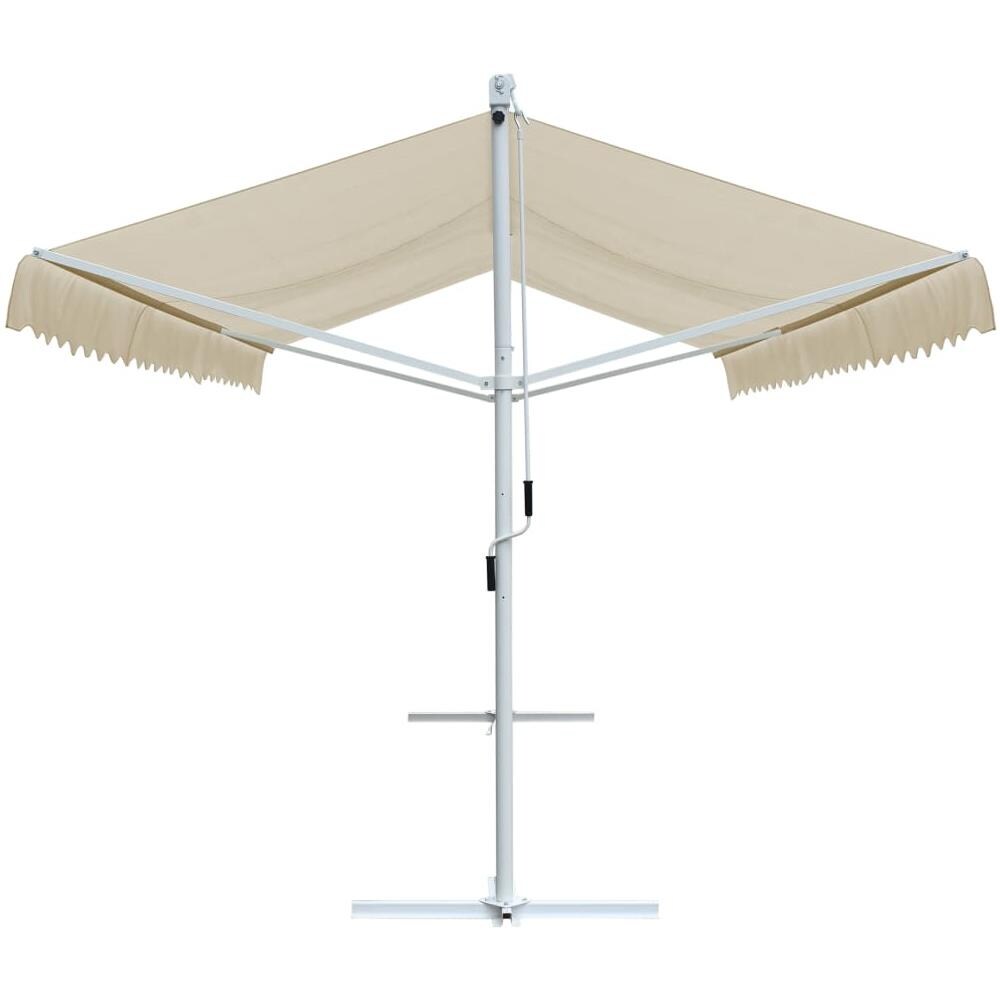 Tenda Parasole con Piedistallo 600x300 cm Crema - Foto 3