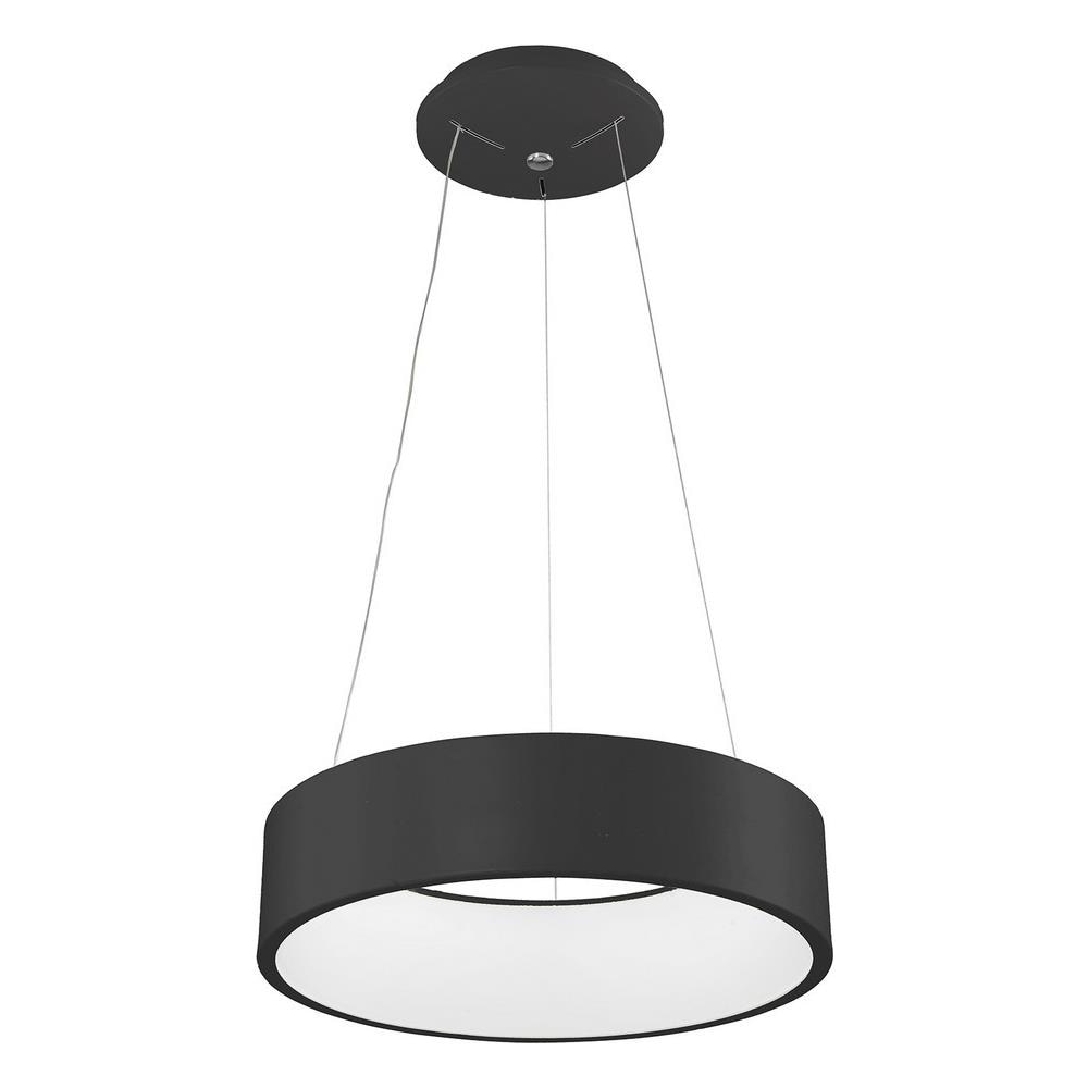Sospensione Moderna A Led Nera, Bianco Caldo 3000k 1760lm - Foto 1