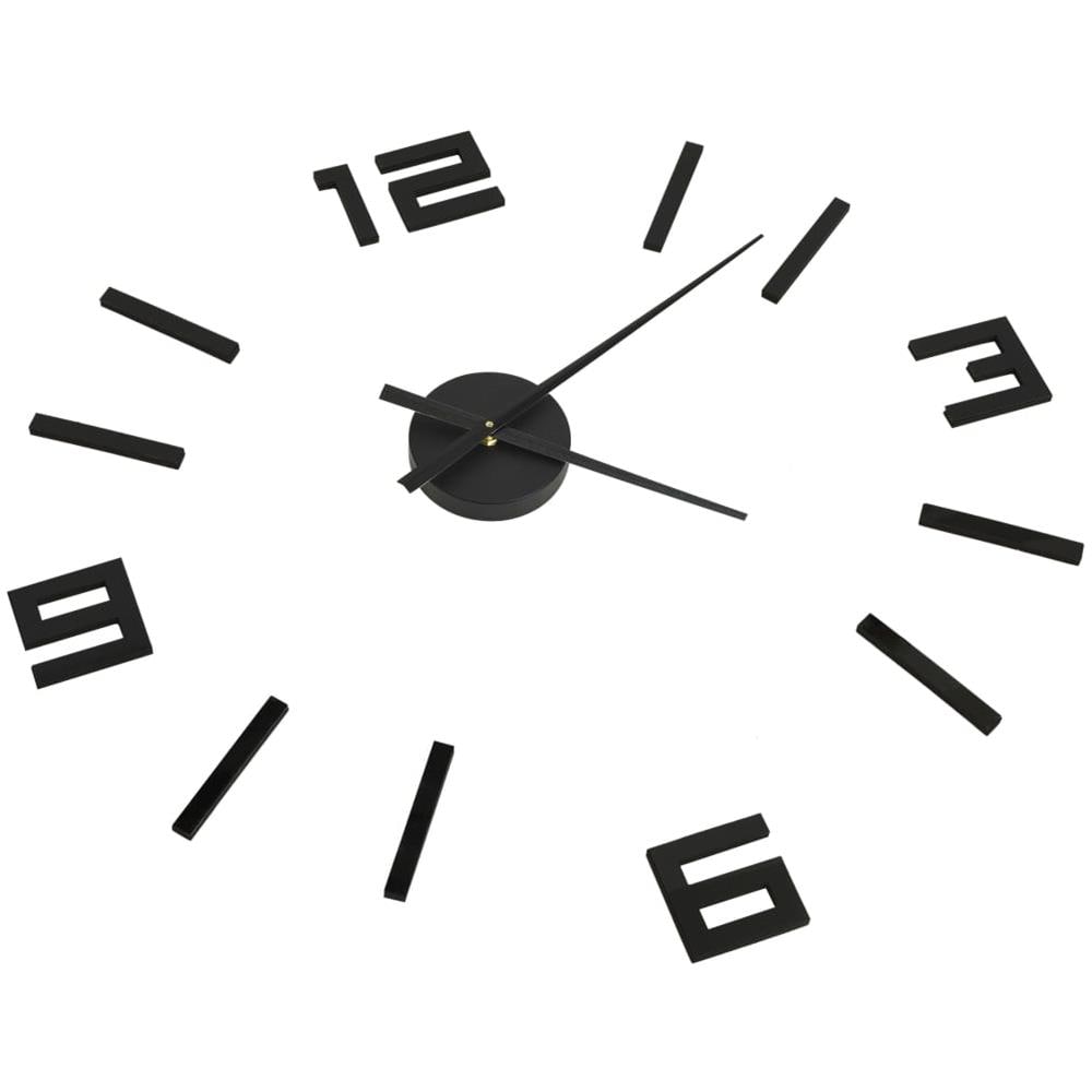 Orologio da Parete 3D Design Moderno Nero 100 cm XXL - Foto 2