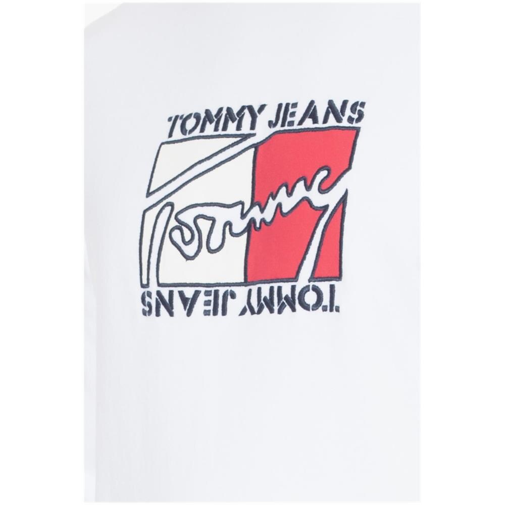 Felpa Uomo Bianca Con Cappuccio E Ricamo Logo - Foto 4