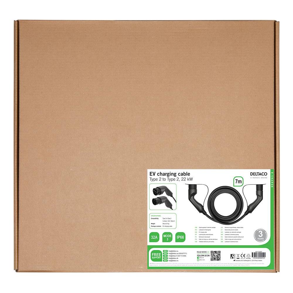 E-charge, Cavo Tipo 2 - Tipo 2, 3 Fasi, 32a, 7m - Foto 5