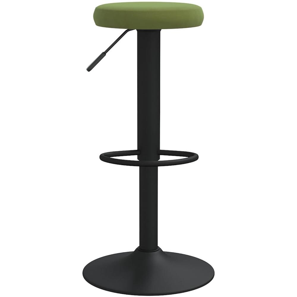 Sgabelli Da Bar 2 Pz Verde Chiaro In Velluto - Foto 2