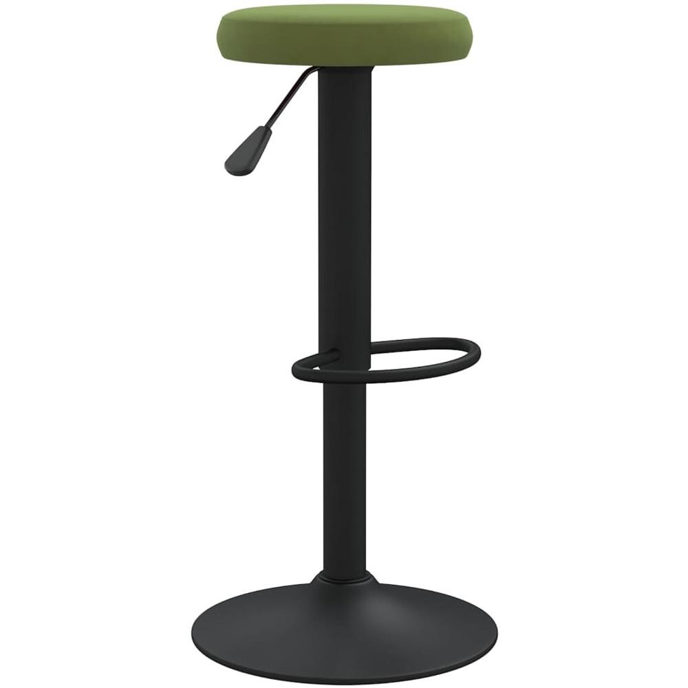 Sgabelli Da Bar 2 Pz Verde Chiaro In Velluto - Foto 3