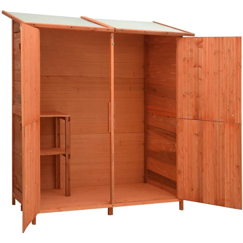 Capanno Attrezzi da Giardino 140x75x160 cm in Massello di Abete - Foto 2