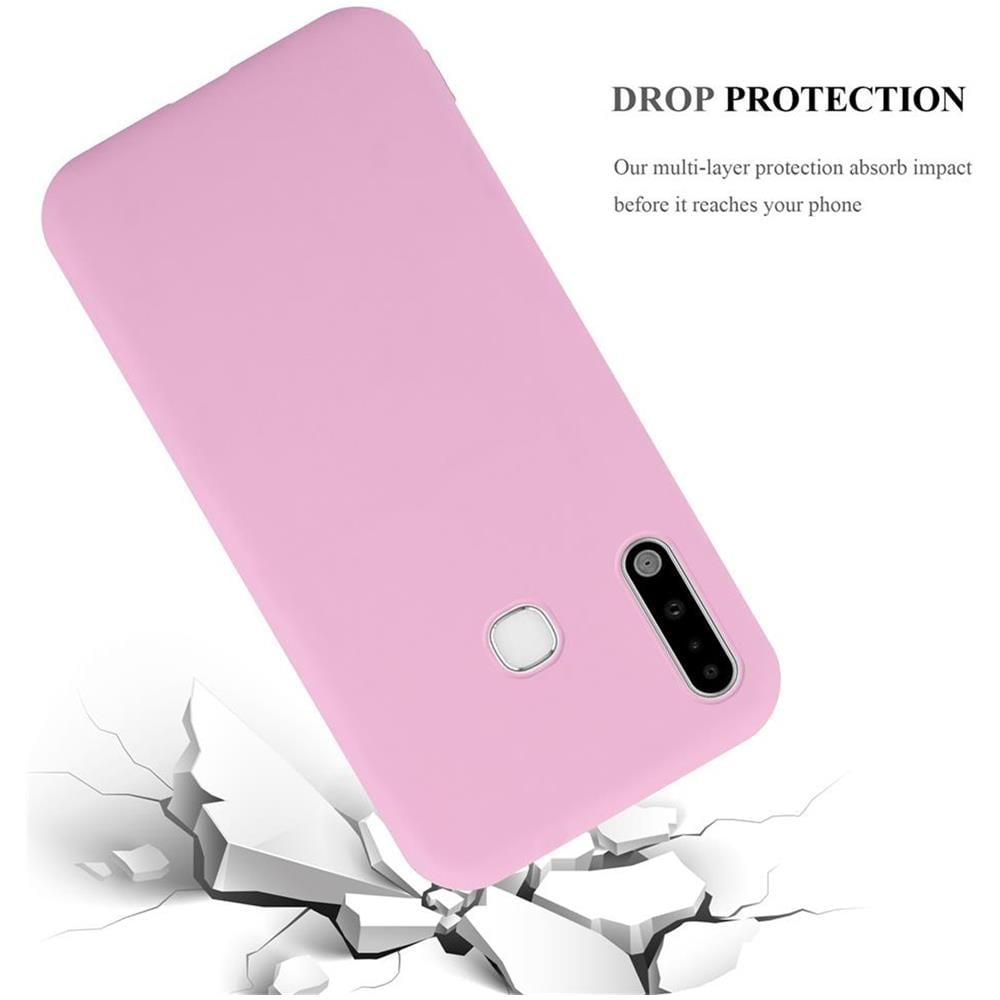 Custodia Compatibile Con Samsung Galaxy A70e In Candy Rosa - Coperchio Protettivo In Silicone Tpu Flessibile - Foto 8