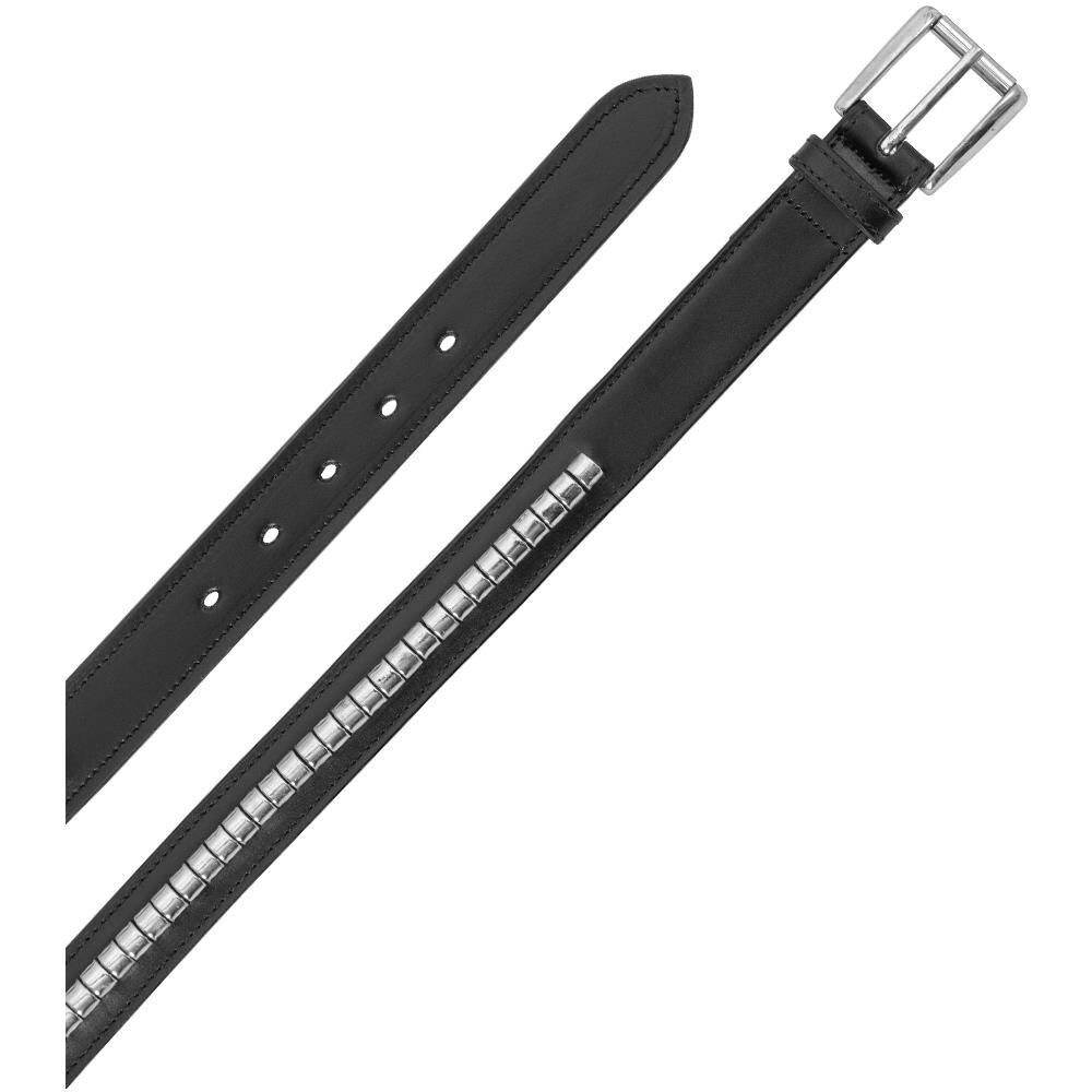 Cintura In Cuoio Con Riporti In Metallo Modello Clincher 85 Cm - Foto 1
