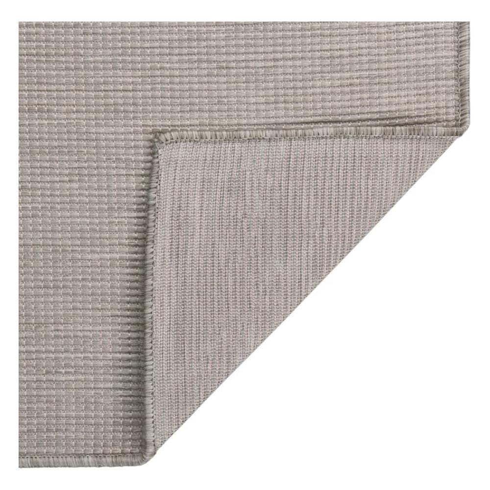 Tappeto Da Esterni A Tessitura Piatta 200x280 Cm Tortora - Foto 2