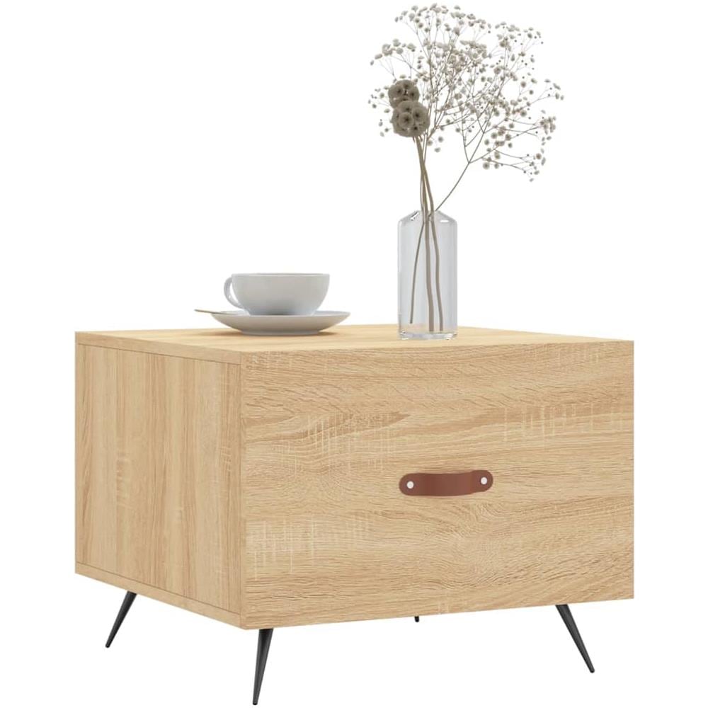 Tavolino Da Salotto Rovere Sonoma 50x50x40 Cm Legno Multistrato - Foto 3