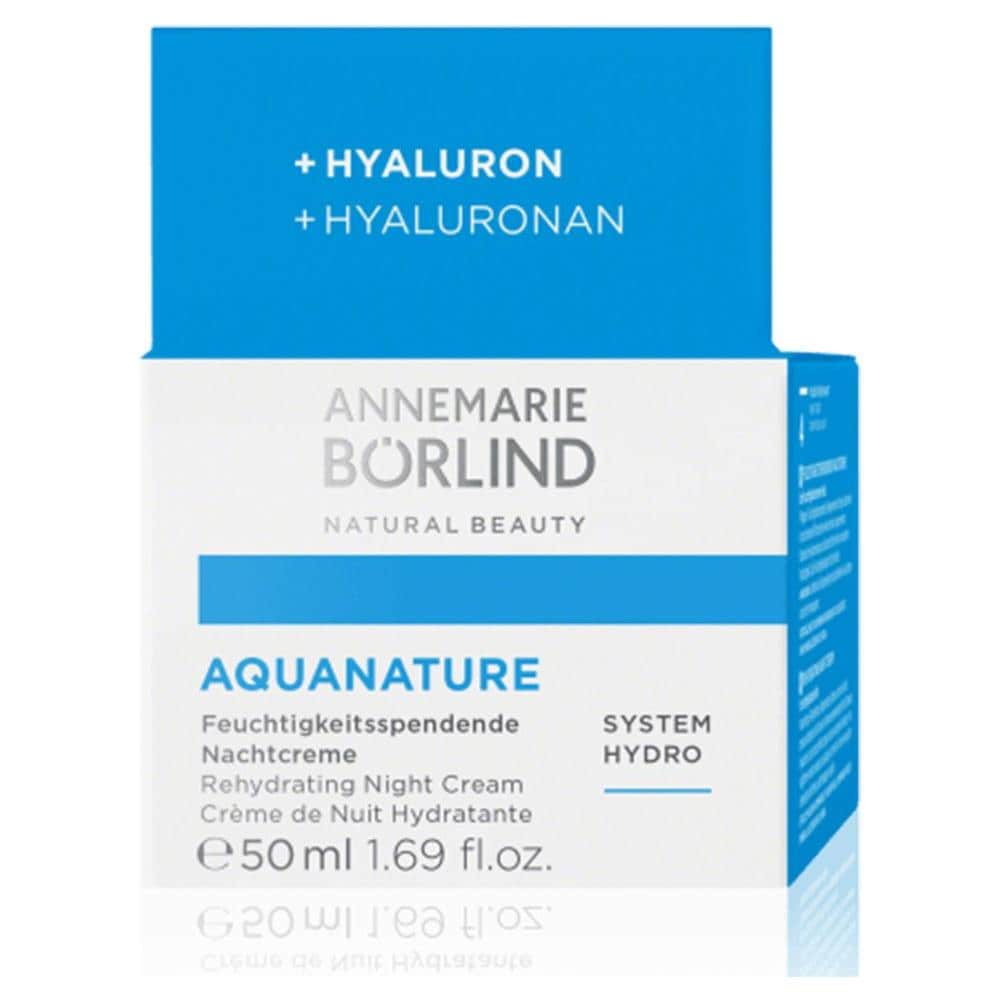 Crema Da Notte Idratante Viso 50ml Aquanature Pelli Disidratate Anne Marie Borlind - Foto 1