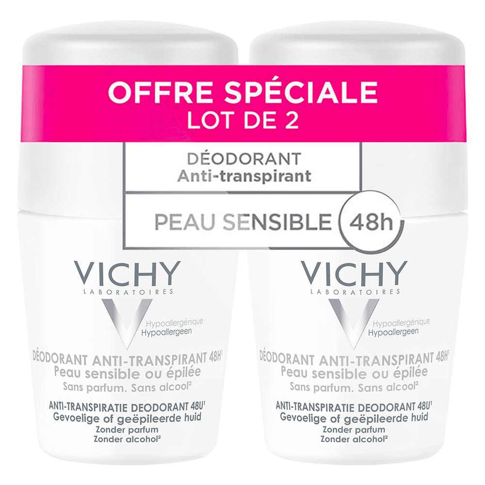 Deodorante Antitraspirante Efficace 48h 2x50ml Deodorante Per Pelli Sensibili - Foto 1