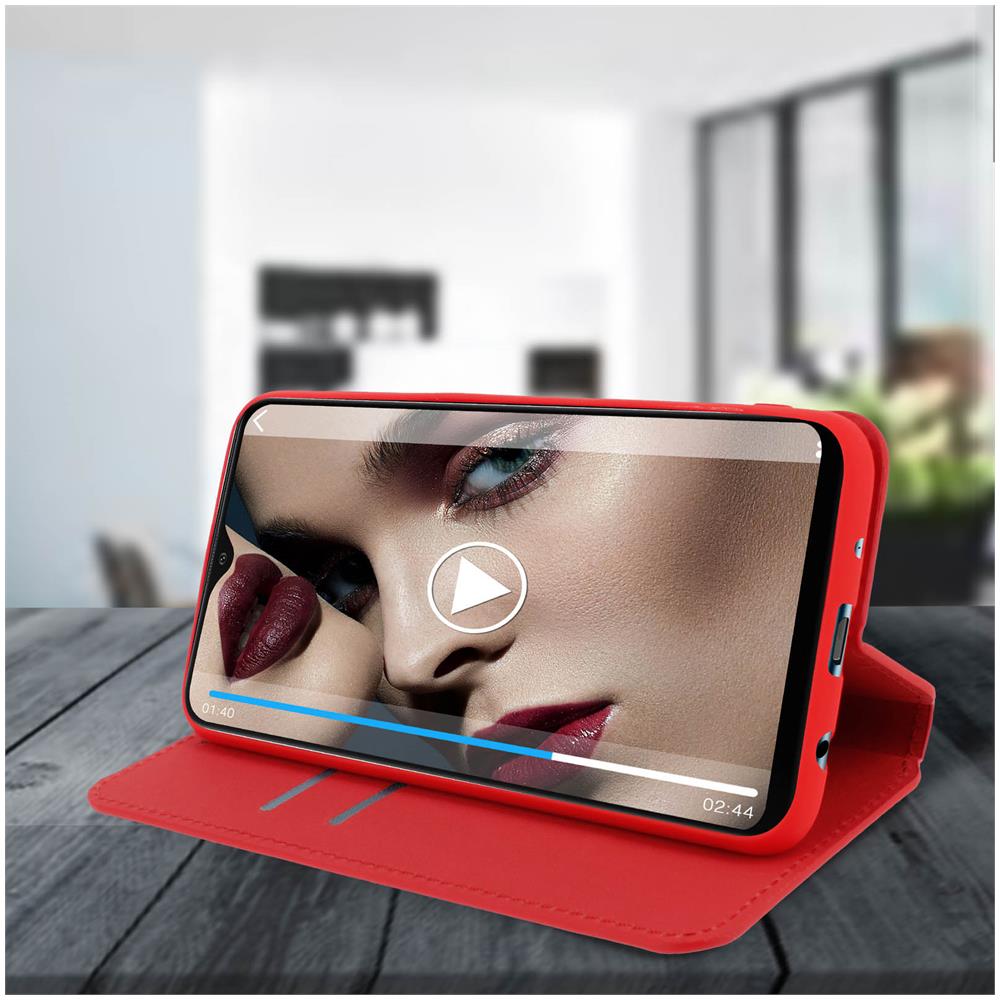 Custodia Samsung Galaxy A10 Portacarte Funzione Supporto Rosso - Foto 5