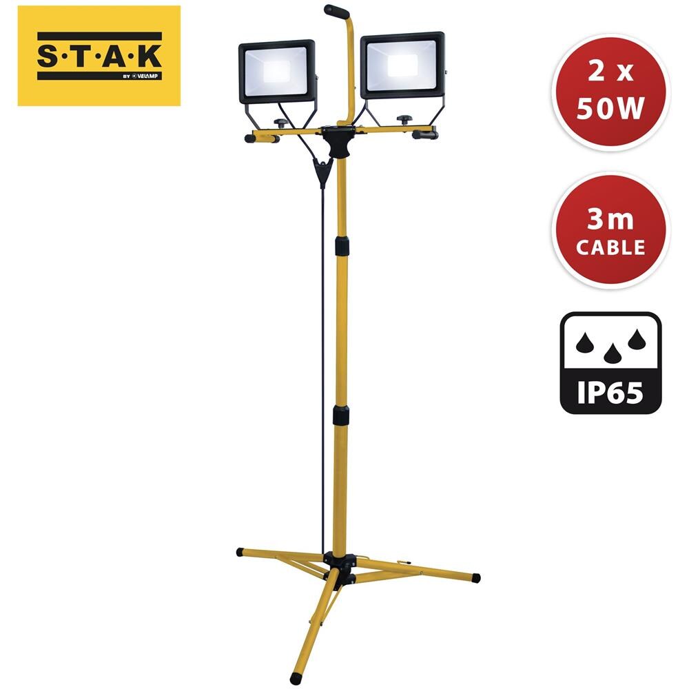 Proiettori Led 2x50w. Treppiede, Cavo 3 Mt H05rn-f 3g1.0mm2 - Foto 3