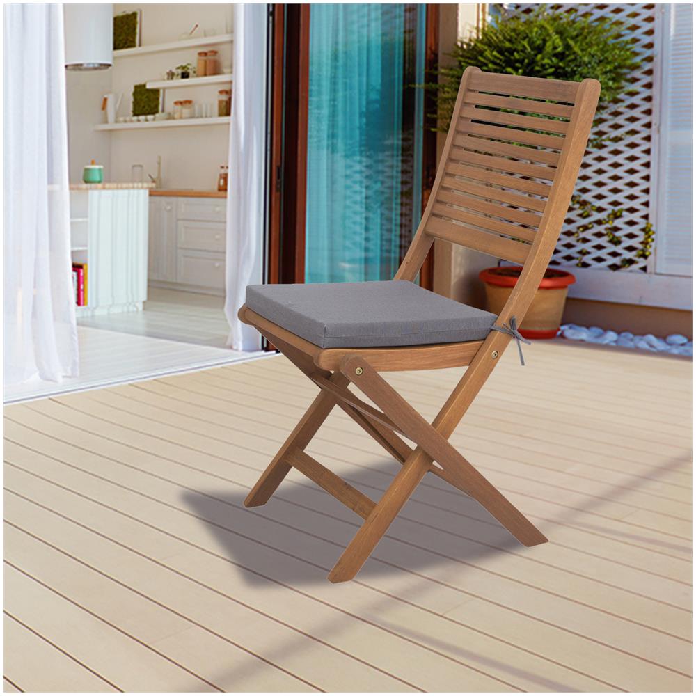 Cuscino Gandía Quadrato Grigio Sfoderabile 38x38x4,5 Cm - Foto 5