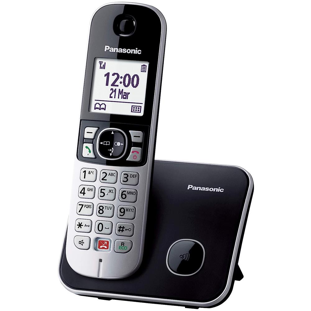 Telefono DECT Cordless KX-TG6851 con Identificatore di Chiamata e Vivavoce Colore Nero / Argento - Foto 2