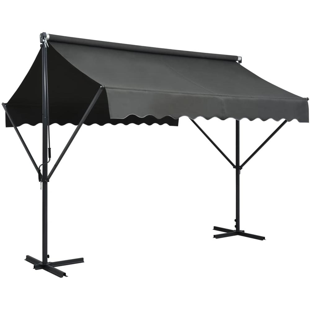 Tenda Parasole con Piedistallo 300x300 cm Antracite - Foto 1