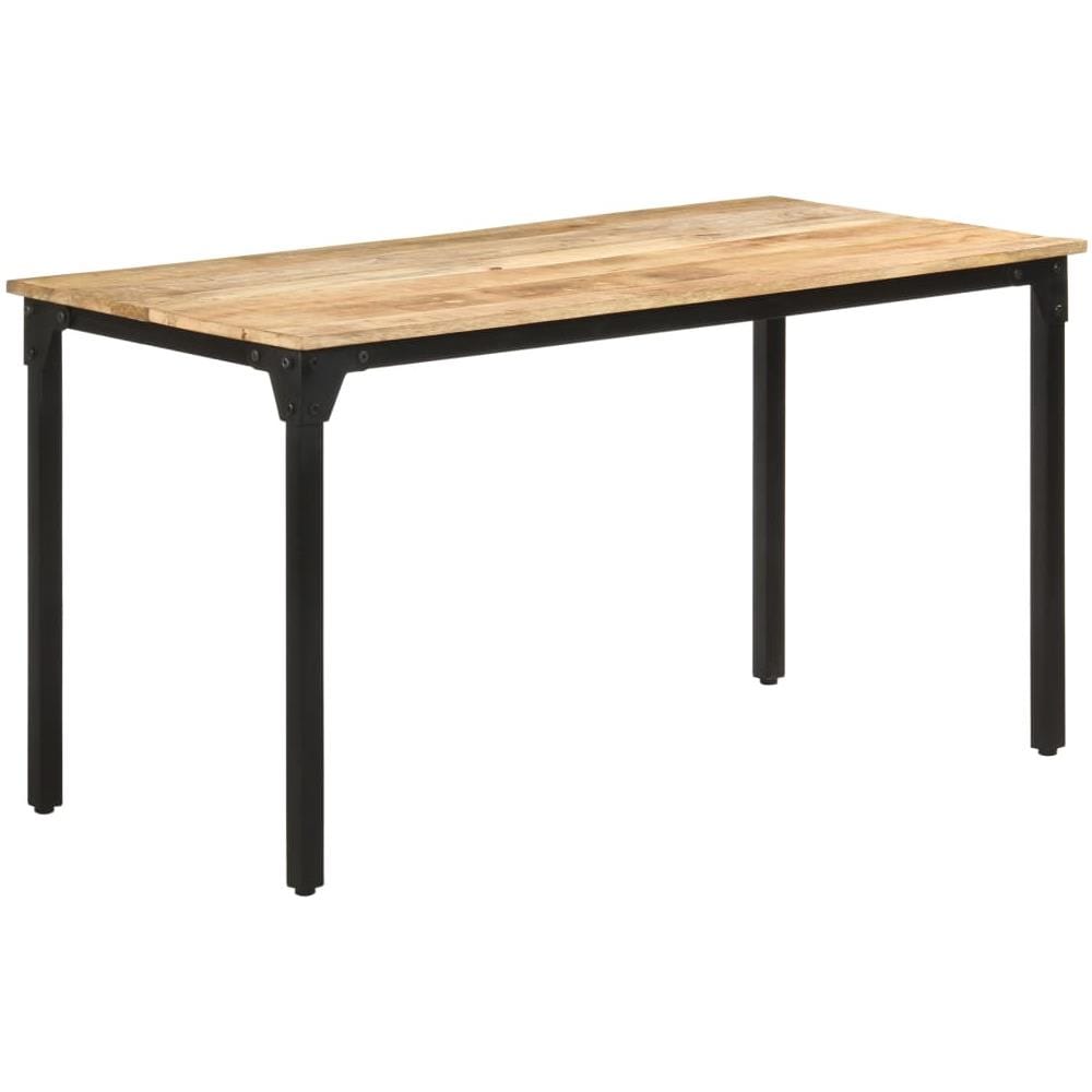 Tavolo Da Pranzo 140x70x76 Cm In Legno Di Mango Grezzo - Foto 1