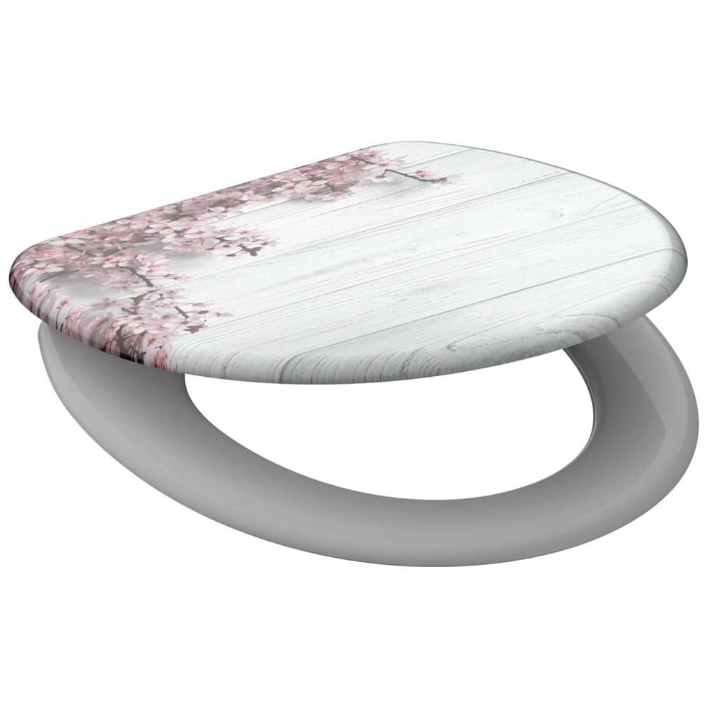 Tavoletta WC con Chiusura Ammortizzata FLOWERS & WOOD - Foto 1
