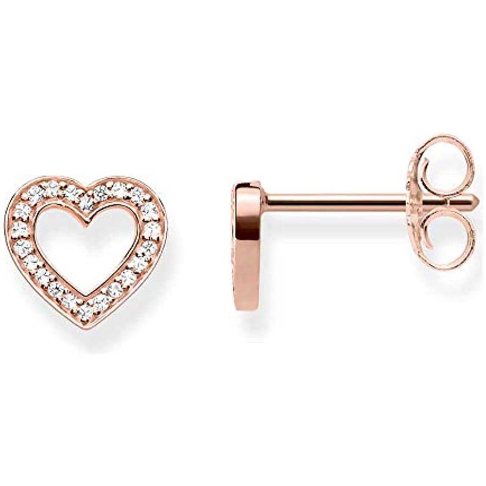 Orecchini A Perno Da Donna In Argento Sterling 925 Con Zirconia Cubica - Foto 1