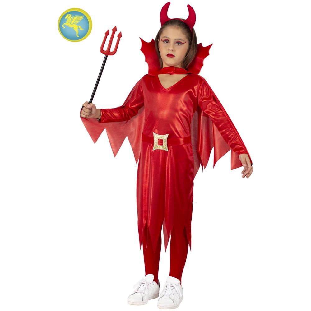 Costume Di Carnevale Pegasus Diavoletta Bambina Tg 9/10 Anni - Foto 2
