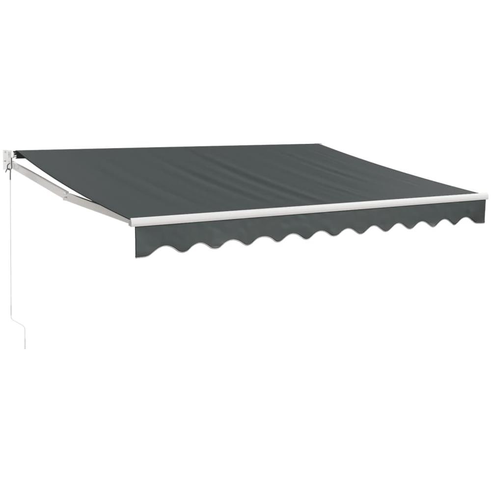 Tenda Da Sole Retrattile Antracite 3x2,5 M Tessuto E Alluminio - Foto 1