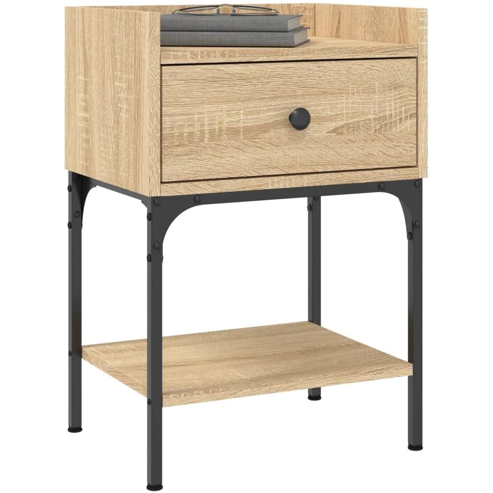 Comodini 2 Pz Rovere Sonoma 40,5x31x60 Cm In Legno Multistrato - Foto 3