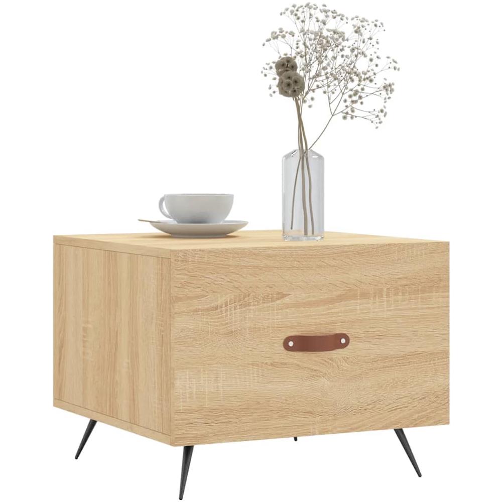 Tavolini Salotto 2pz Rovere Sonoma 50x50x40cm Legno Multistrato - Foto 3