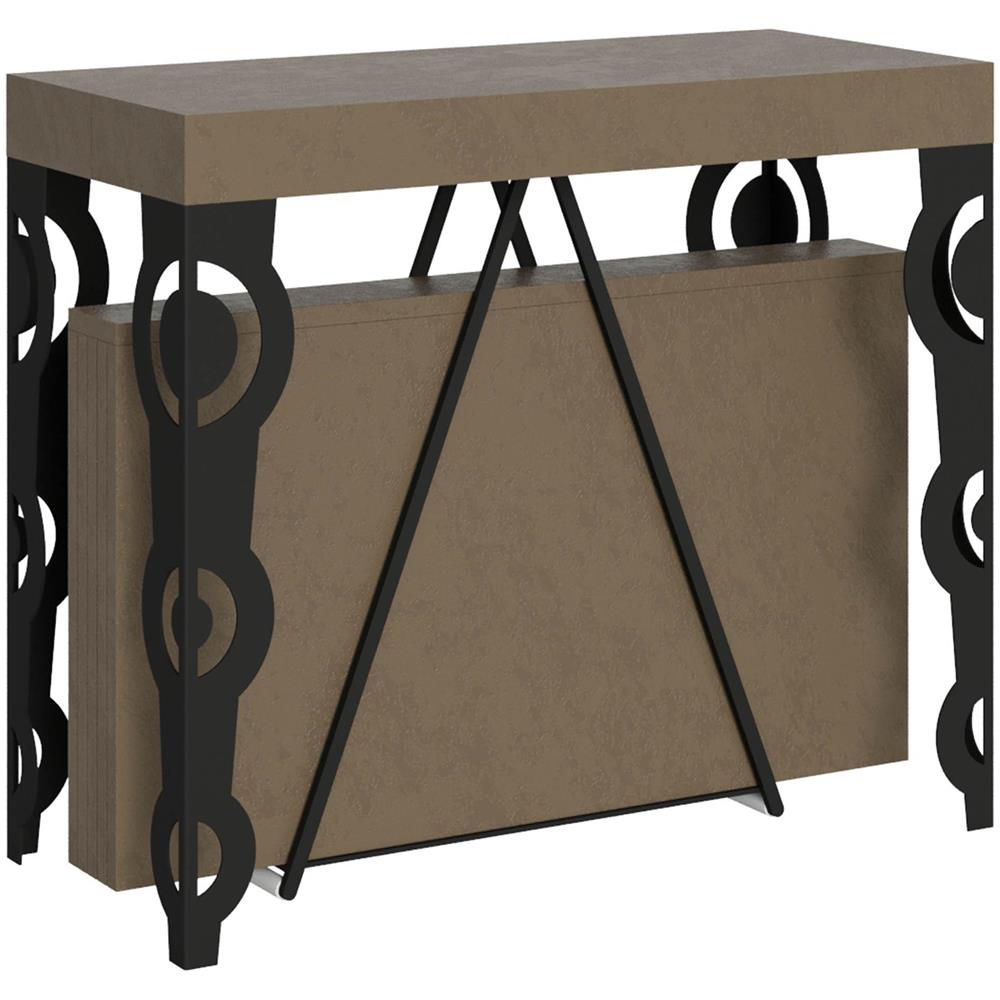 Consolle allungabile 90x40/196 cm Aceres Small tortora telaio antracite - Foto 1