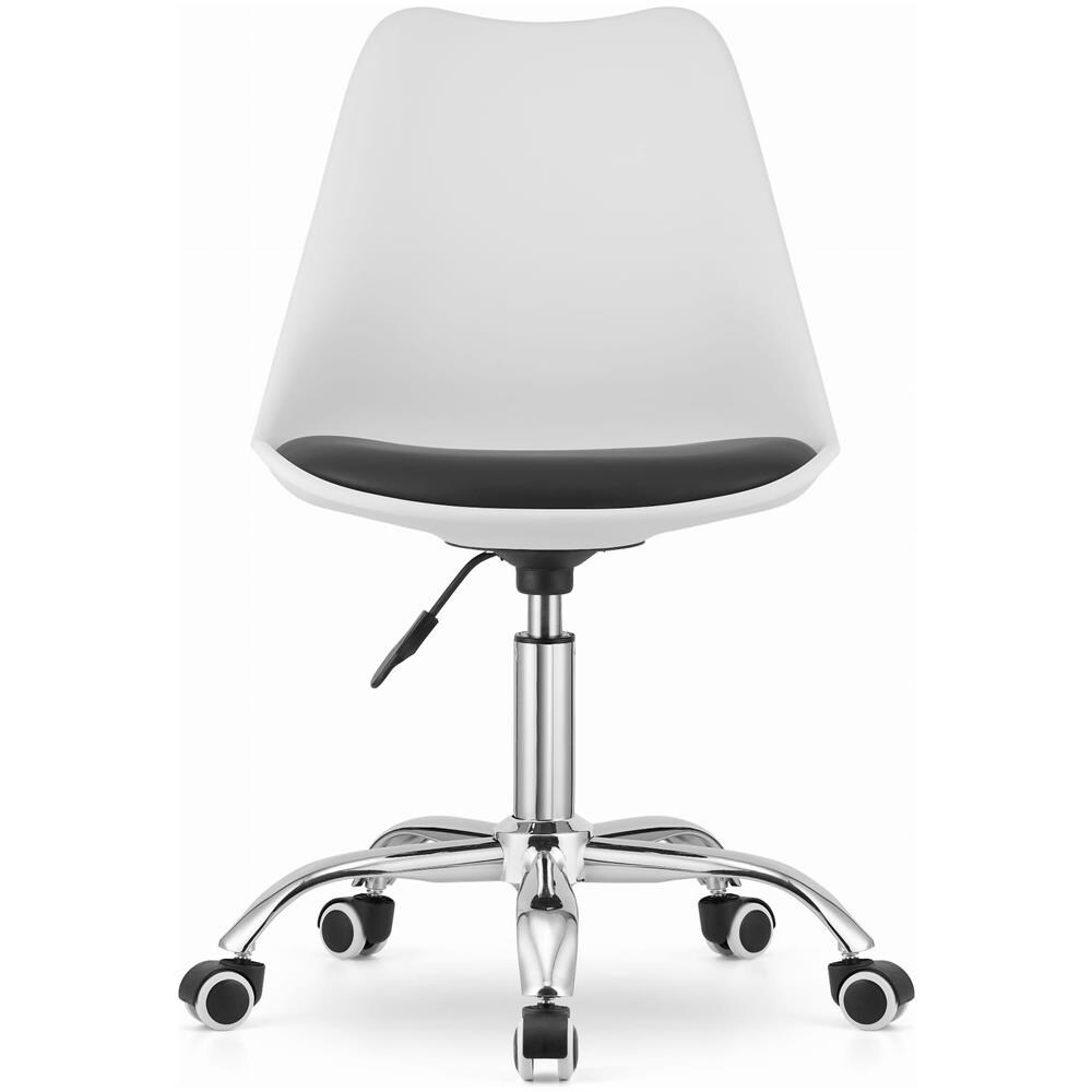 Sedia girevole Valora VIRO in bianco e nero per ufficio - Foto 2