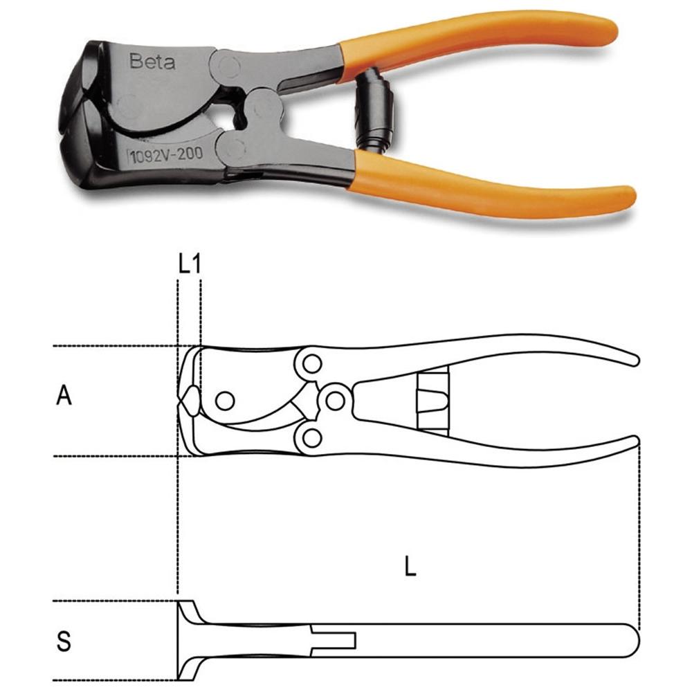 Tronchese Frontale Doppia Leva Verniciati da 200 mm - Foto 1